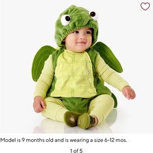 Pottery Barn Kids Green baby turtle Costume